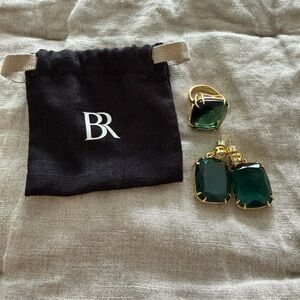 Crystal Statement Drop Earrings & Ring by Aureus + Argent - Banana Republic